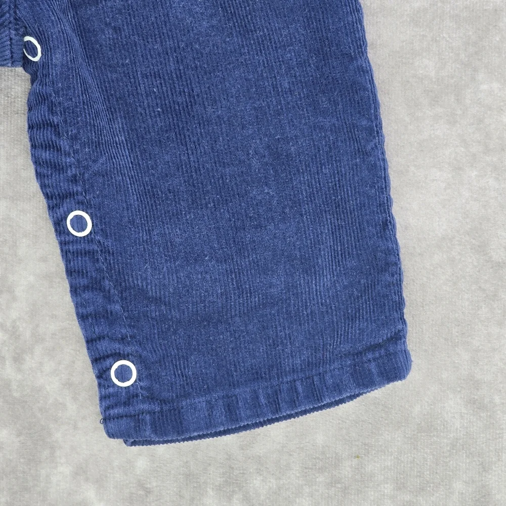 Toddle Time Vintage Navy Blue Corduroy Overalls